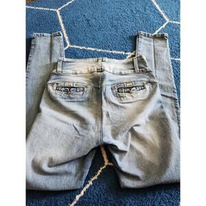 Sexy Womens Light Wash Skinny Jeans 13